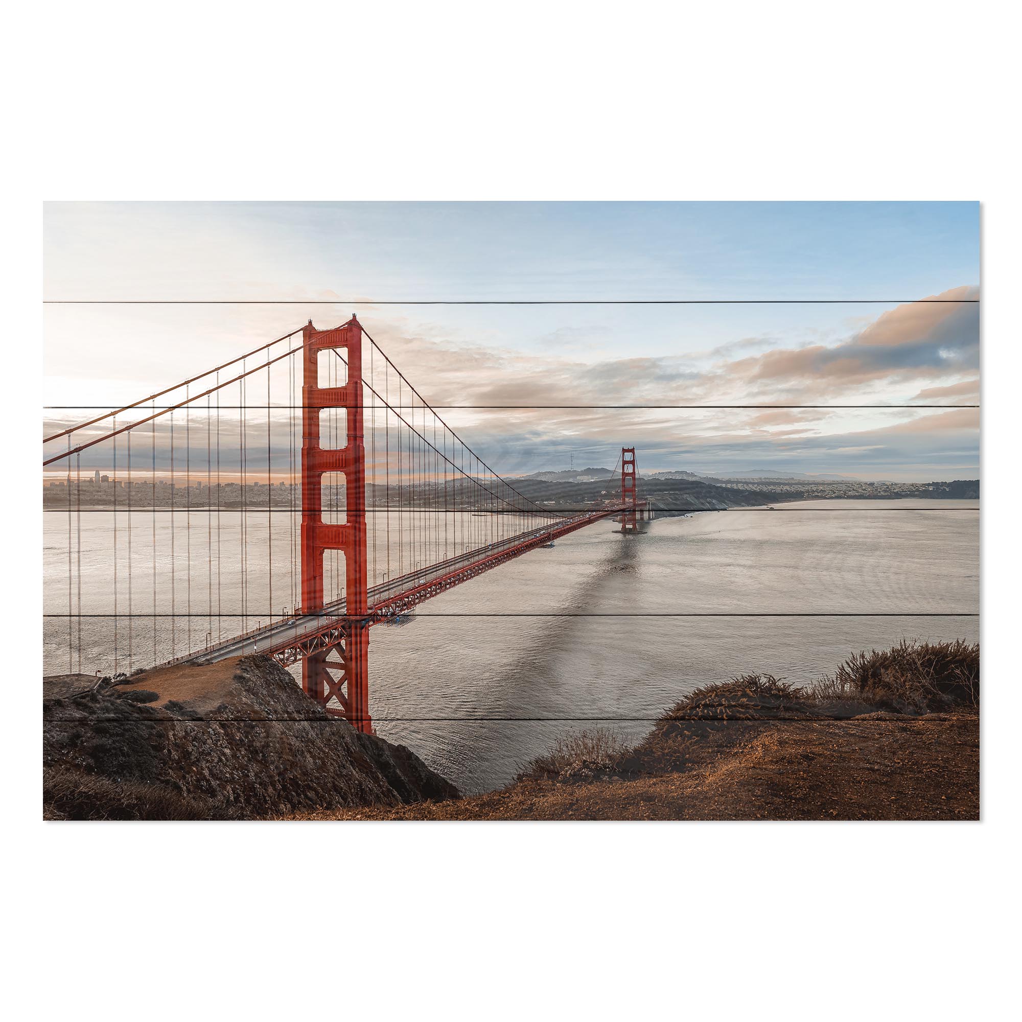 Wood Picture Golden Gate Bridge