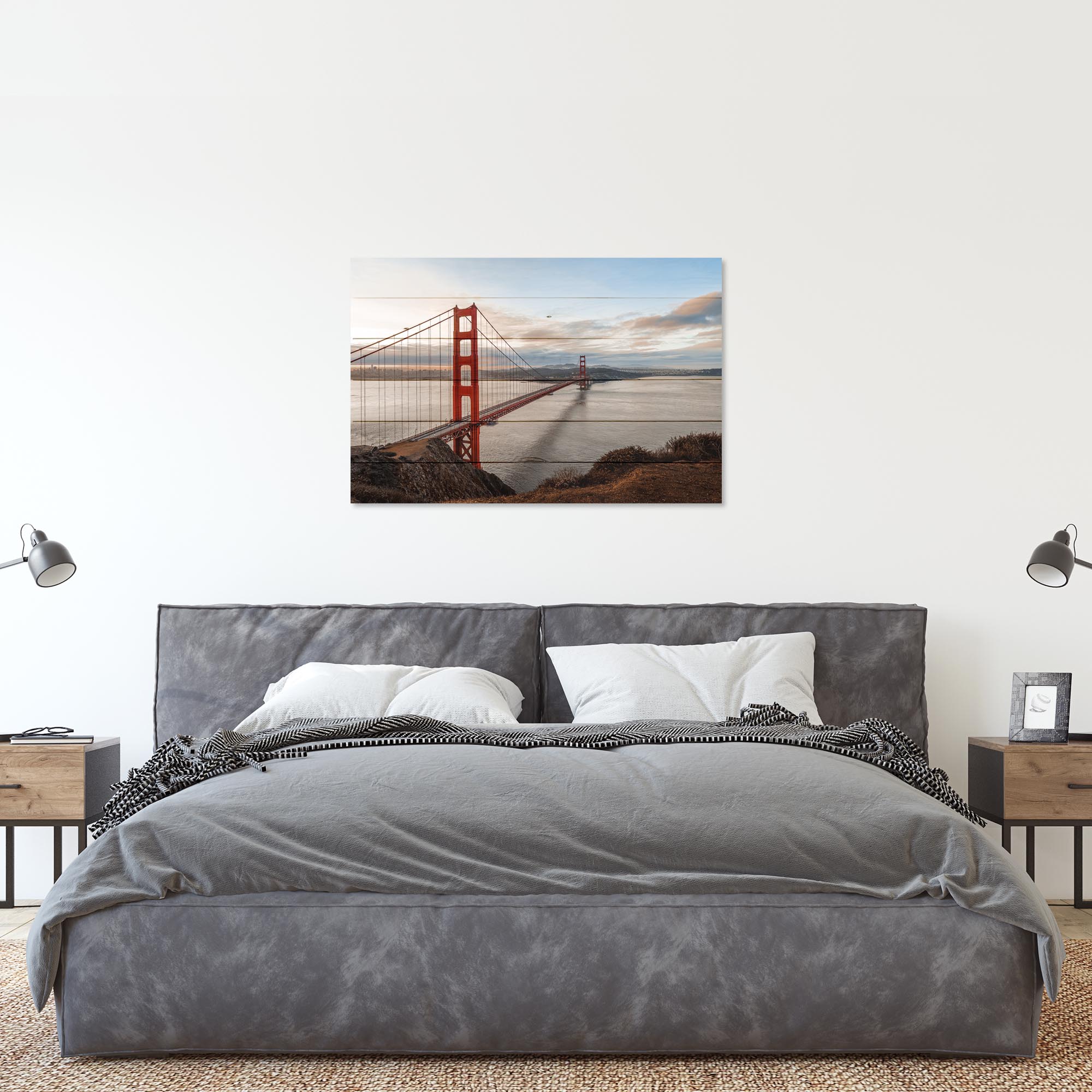 Wood Picture Golden Gate Bridge