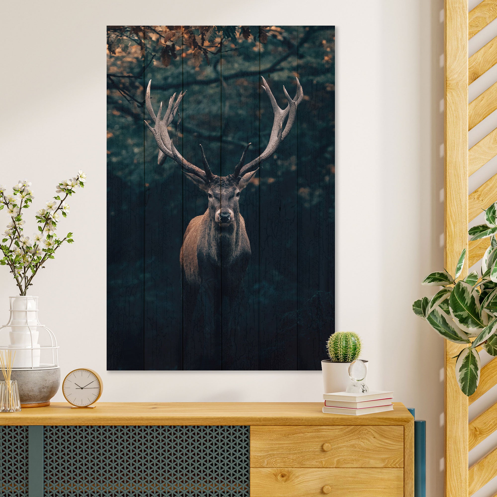 Wood Picture Deer-30x40 cm