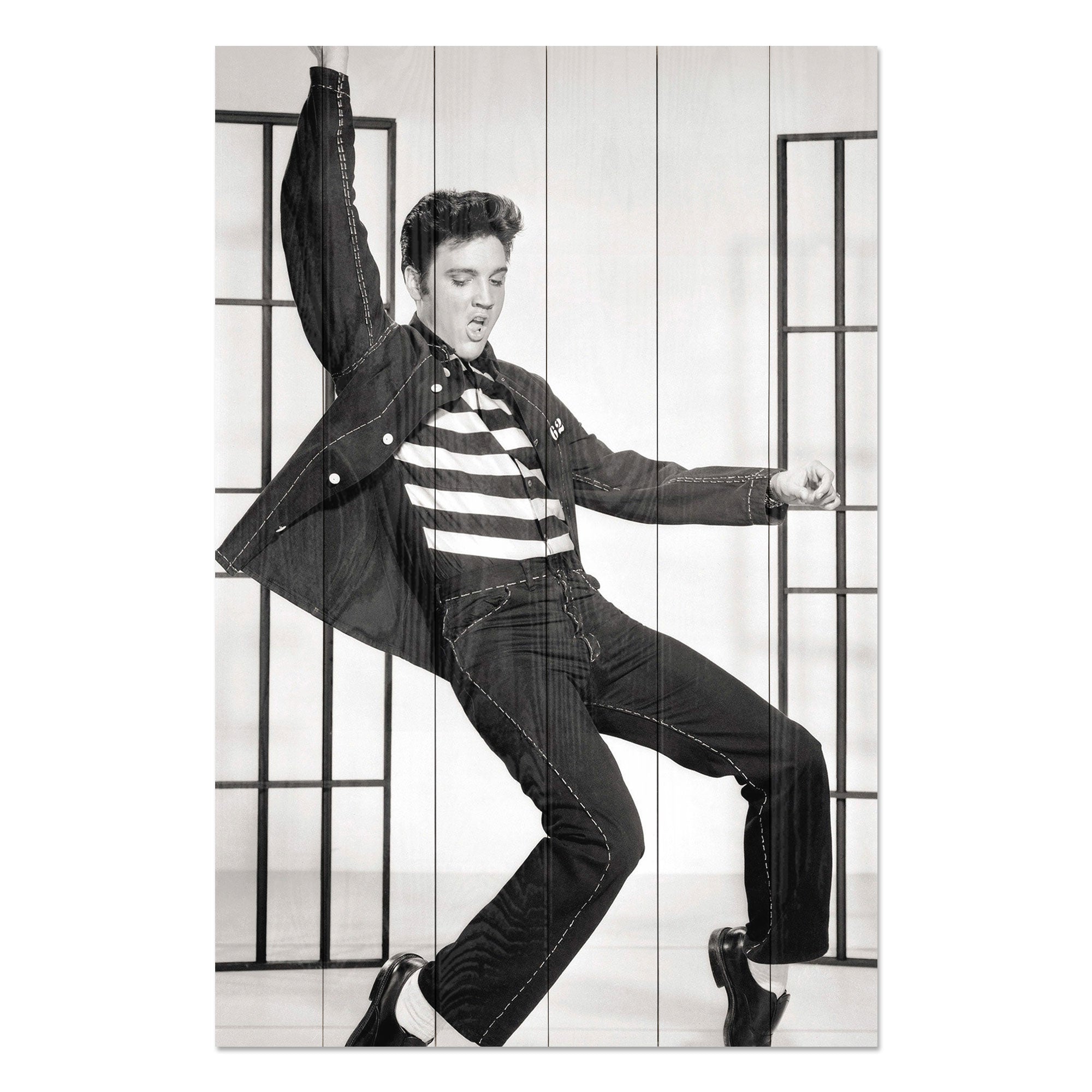 Obraz Wood Elvis Dance-20x30 cm