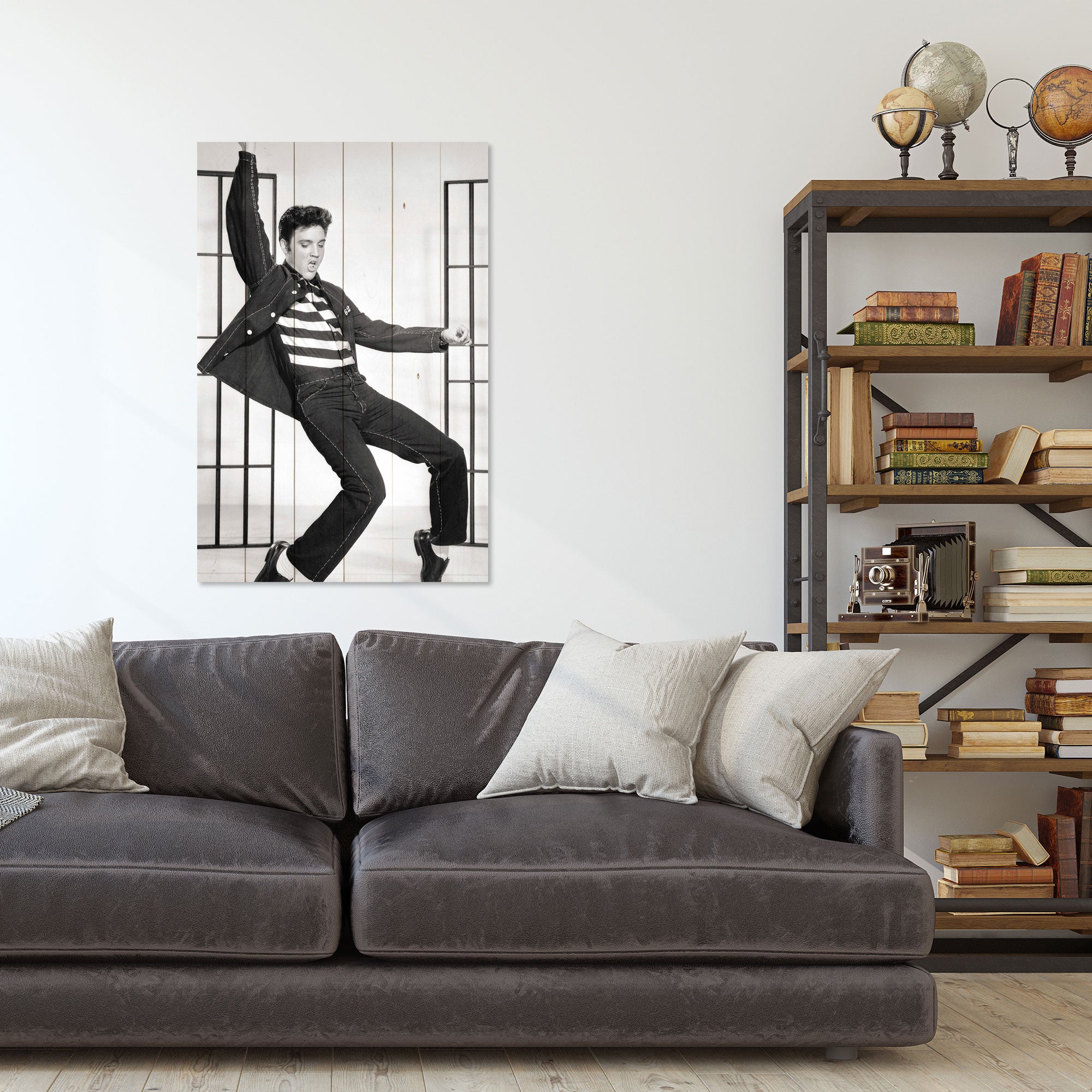 Obraz Wood Elvis Dance-20x30 cm