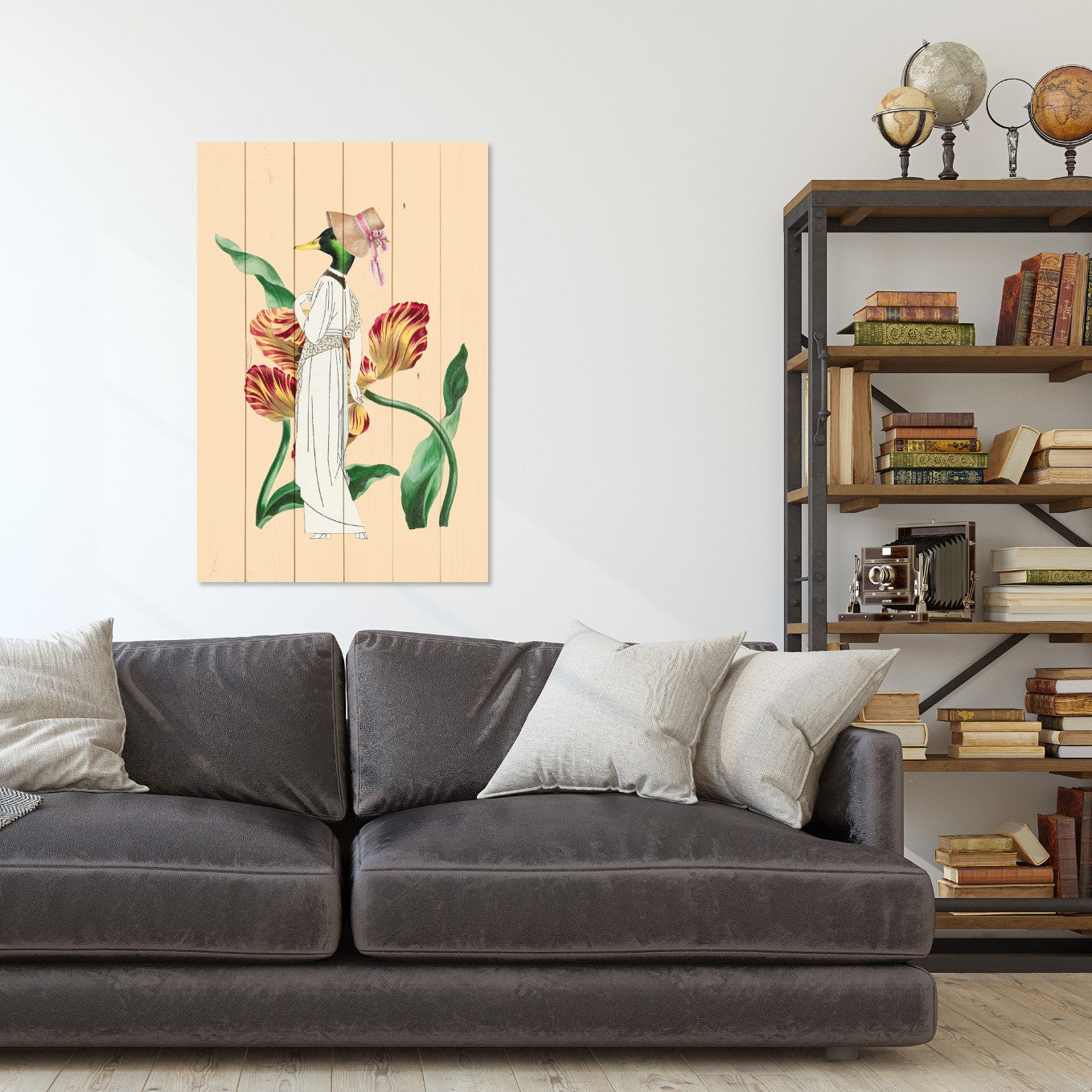 Obraz Wood Exkluzívna kačka-60x90 cm