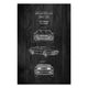 Wood Picture DeLorean Black-40x60 cm