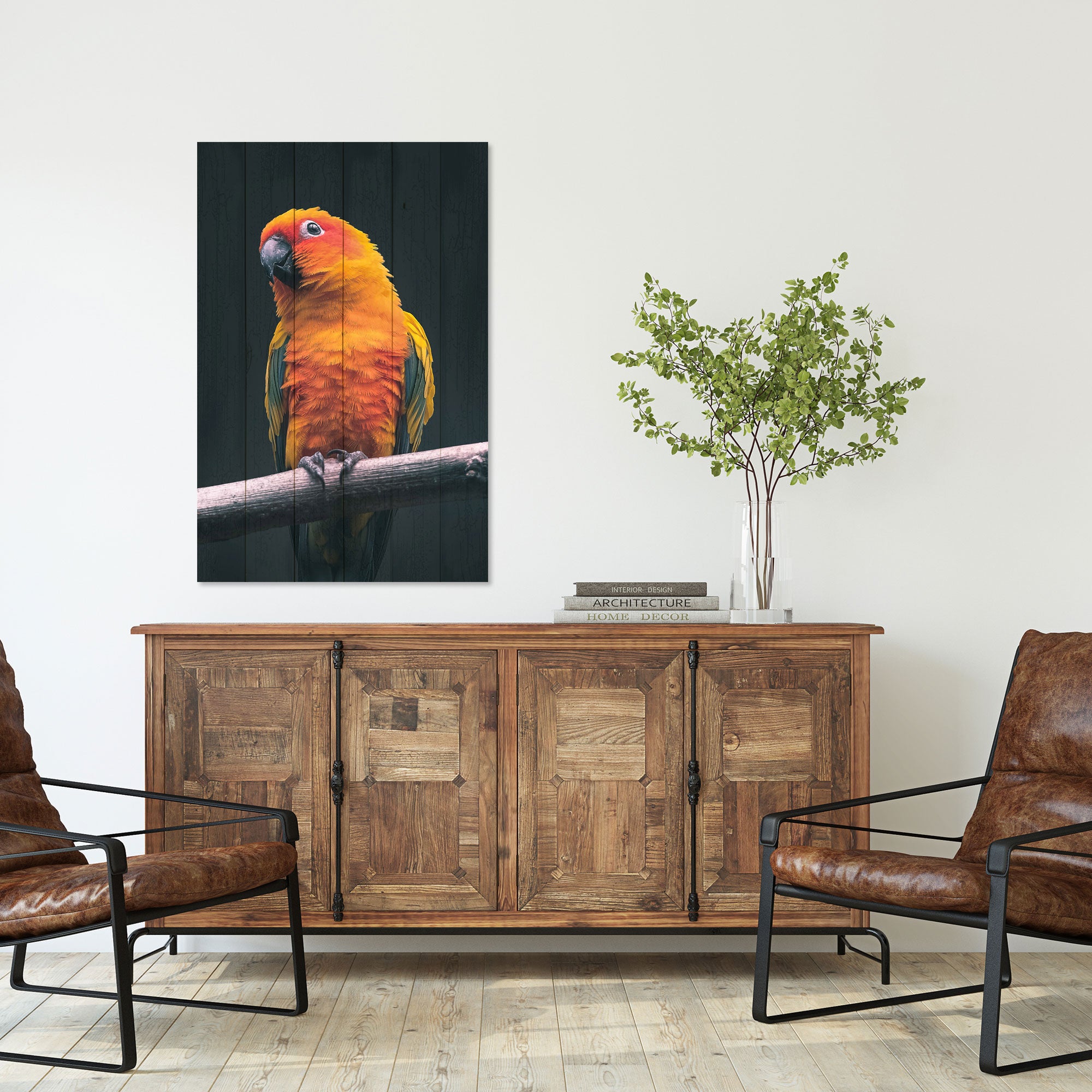 Bild Wood Papagei-20x30 cm