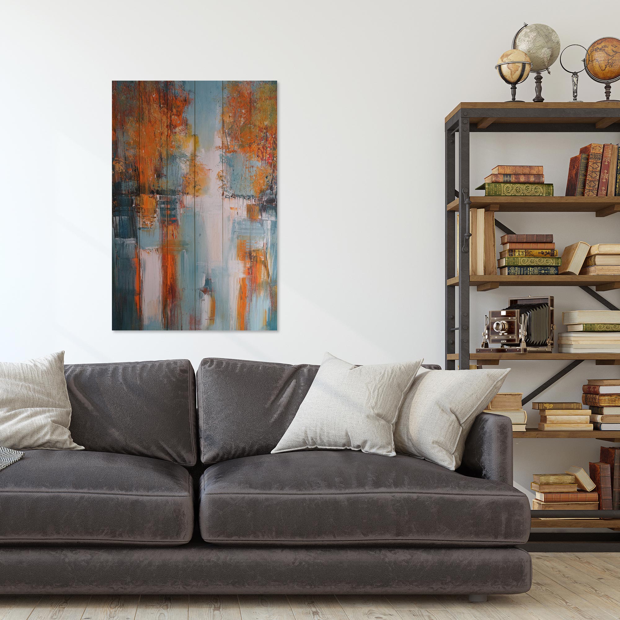 Obraz Wood Abstract Landscape-30x30 cm
