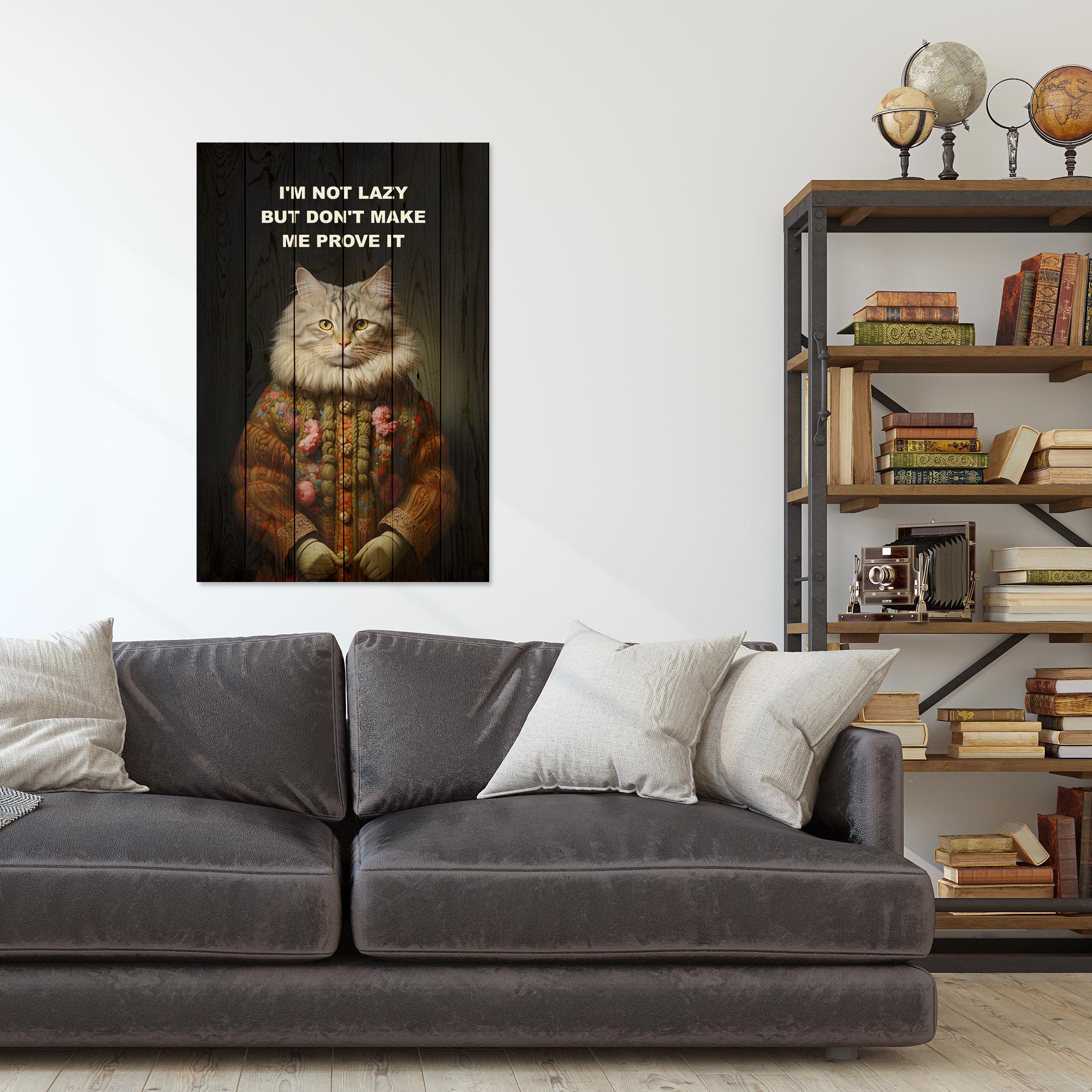 Obraz Wood I'm not lazy but don't make me prove it-30x40 cm