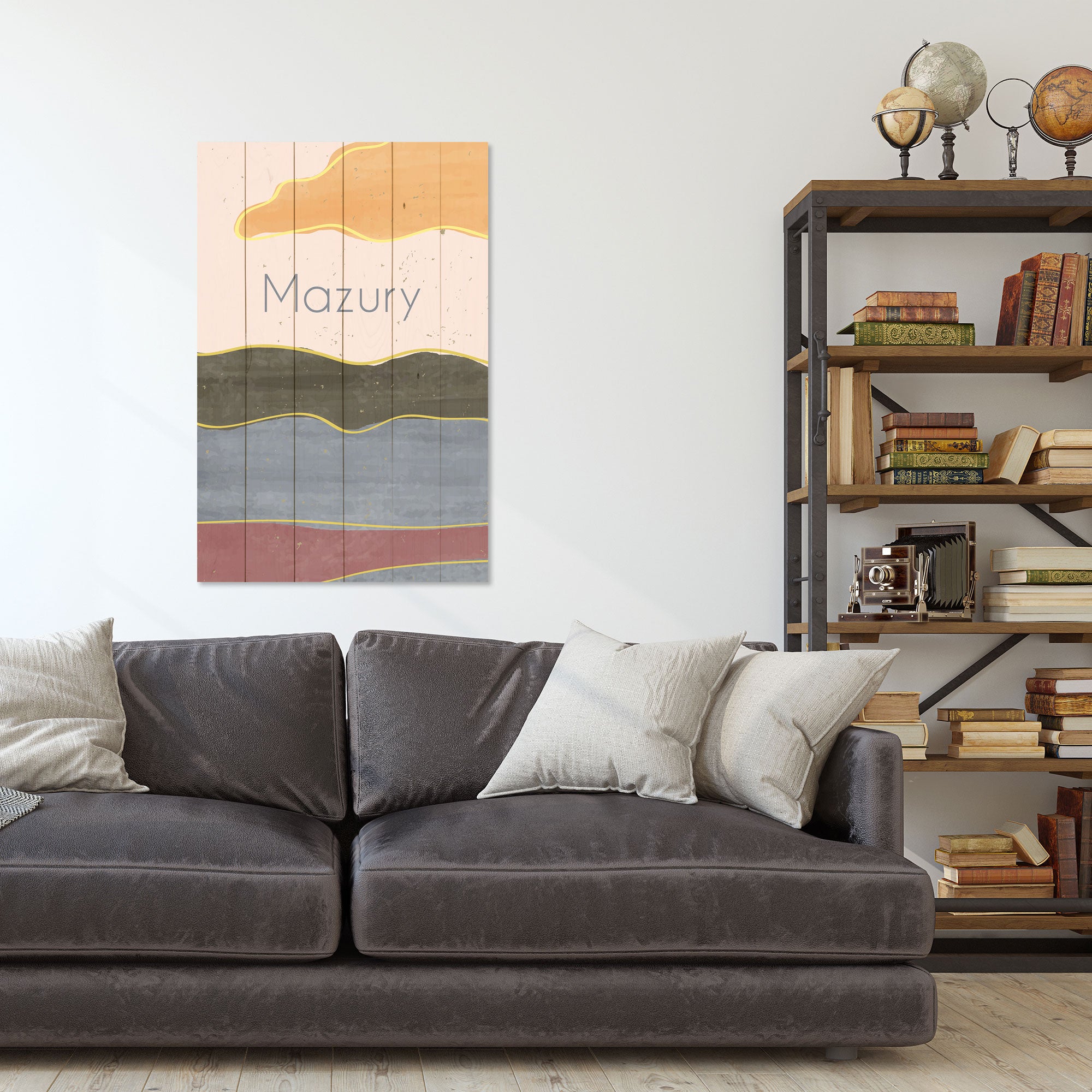 Obraz Wood Mazury - 60x90 cm