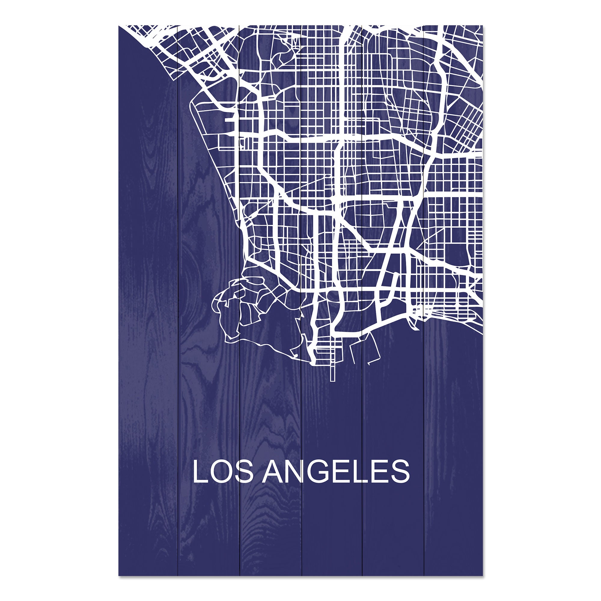 Obraz Wood Los Angeles - 20x30 cm