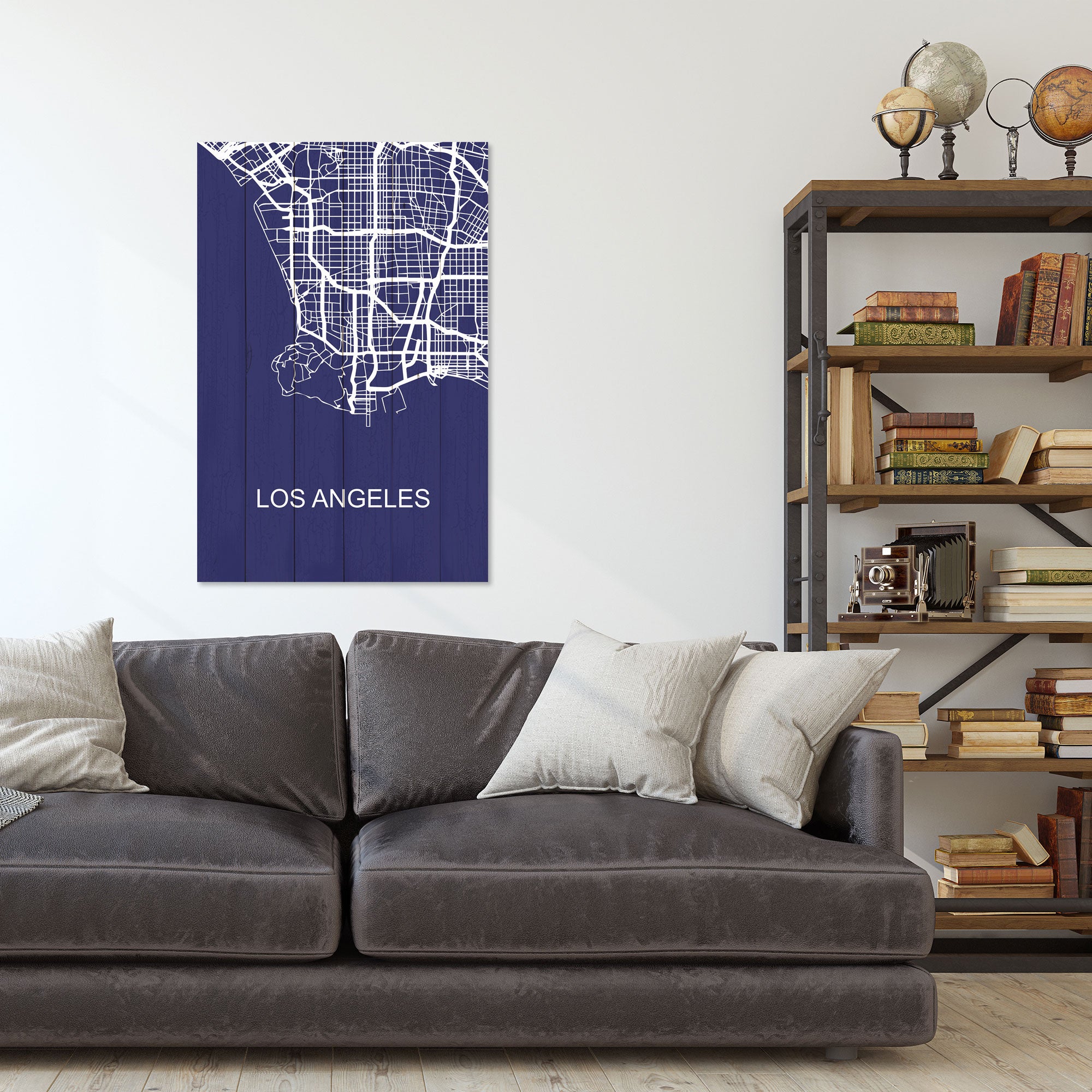 Obraz Wood Los Angeles - 30x40 cm