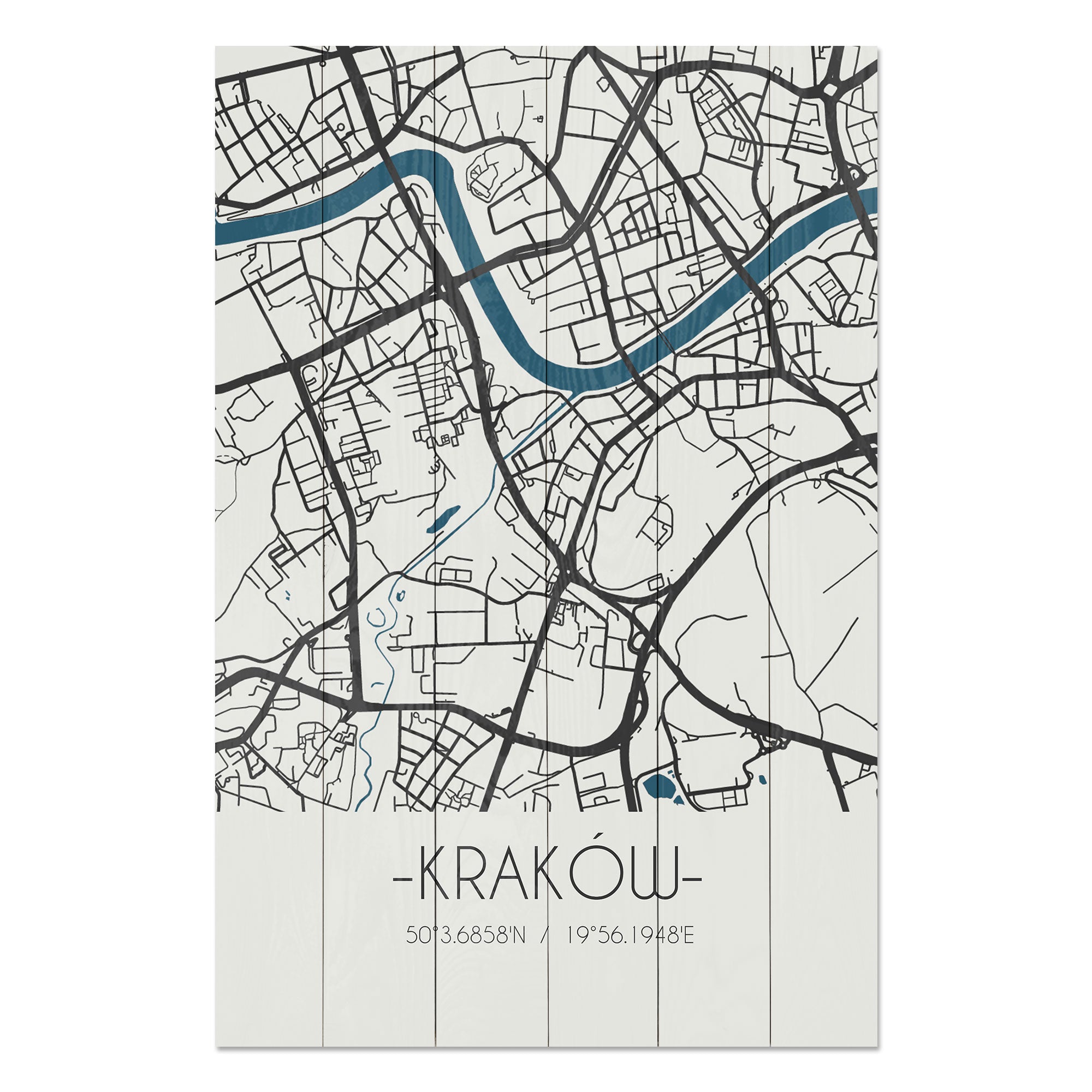 Obraz Wood Krakov-50x70 cm