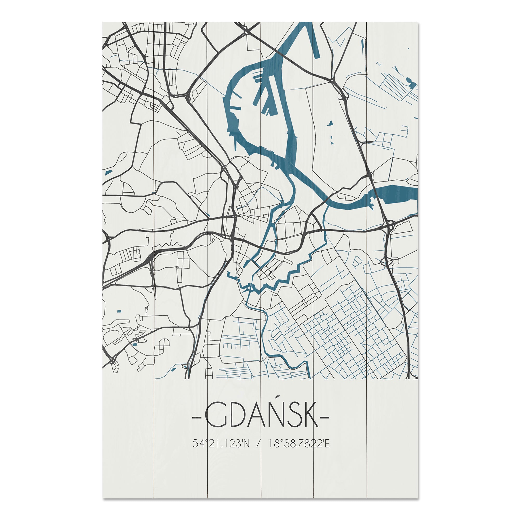 Obraz Wood Gdaňsk