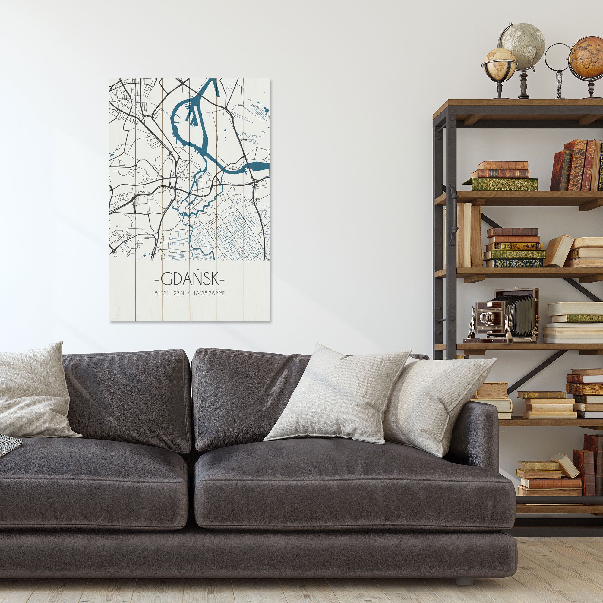 Obraz Wood Gdaňsk-60x90 cm