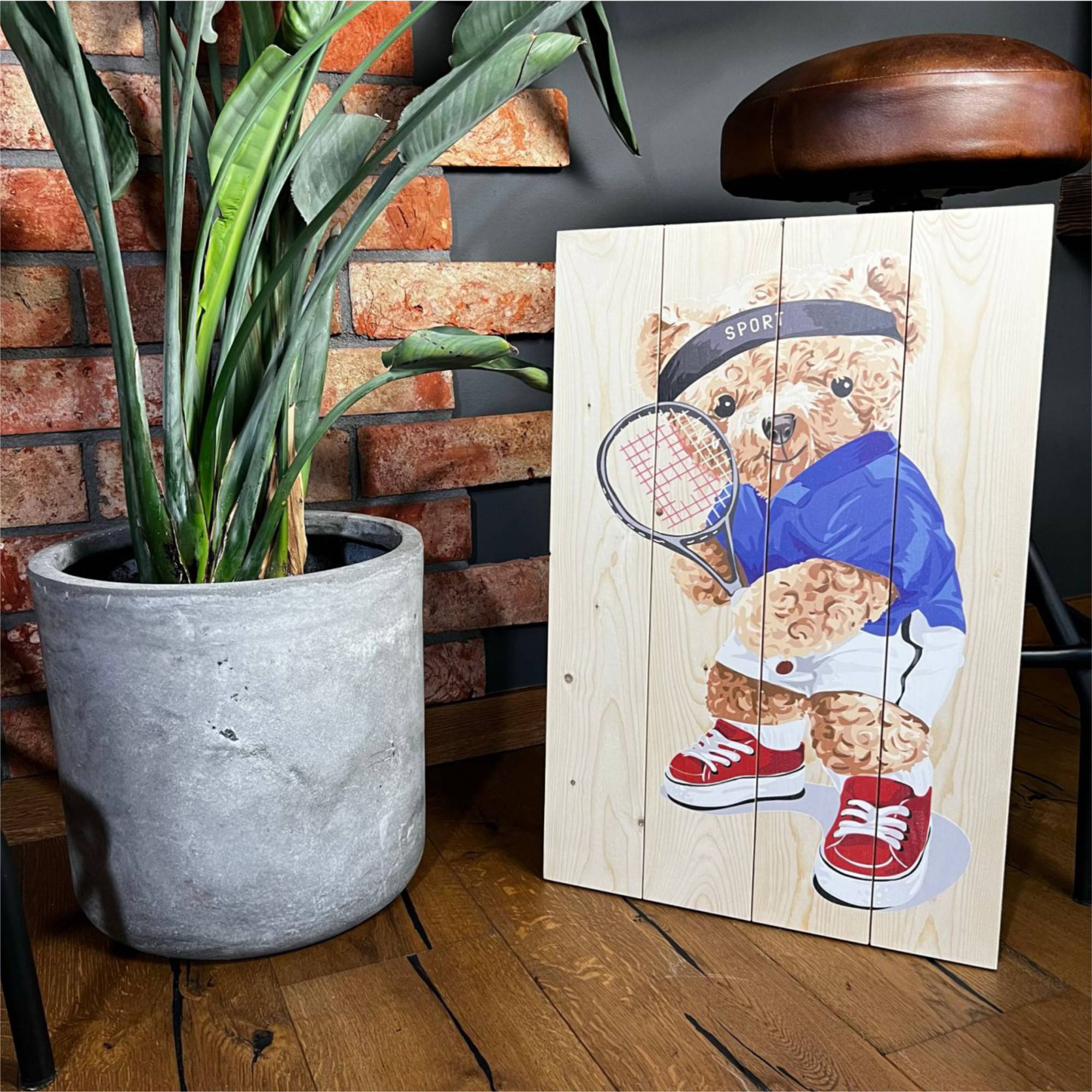 Obraz Wood Čas na jedlo-30x40 cm