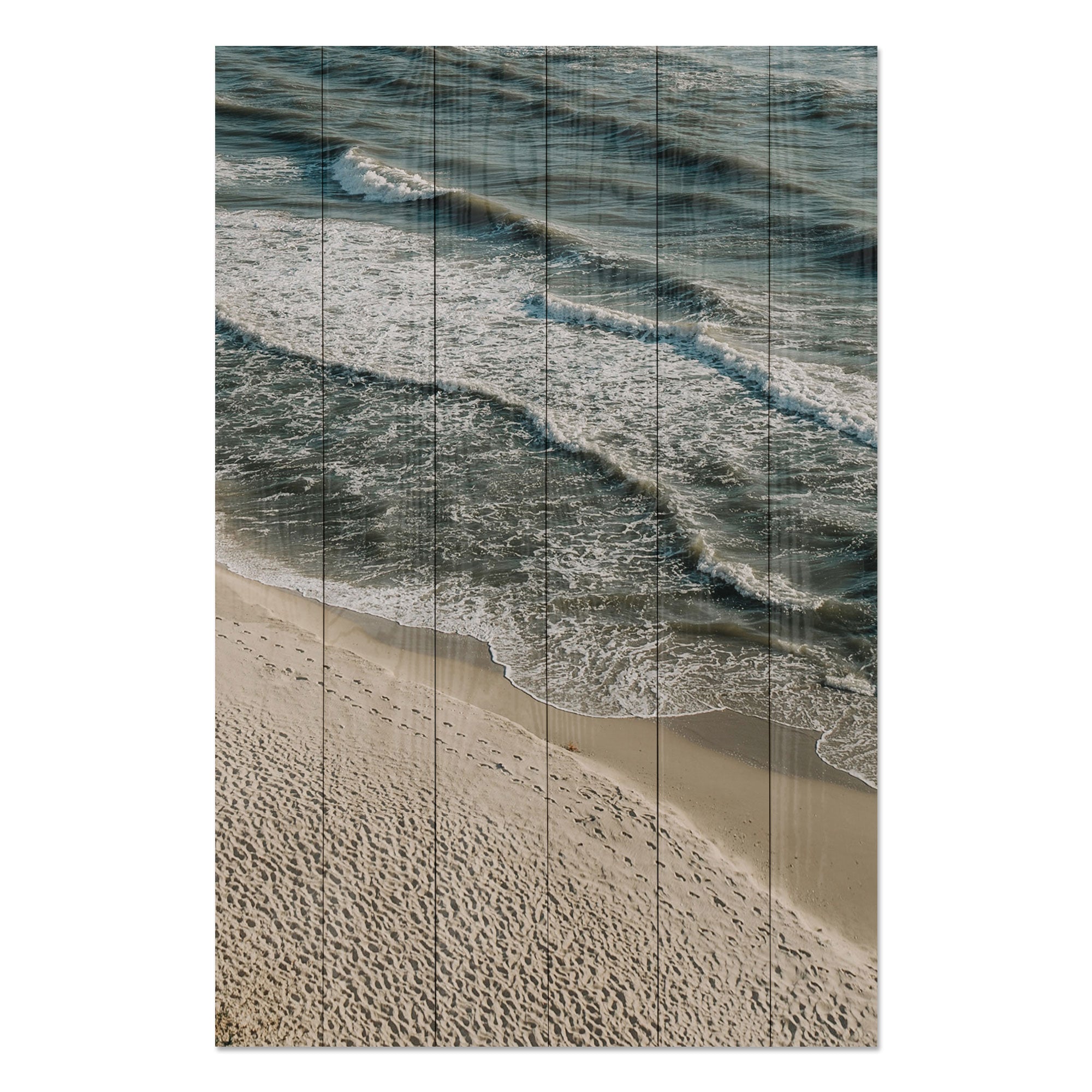 Obraz Wood Calm Beach-20x30 cm