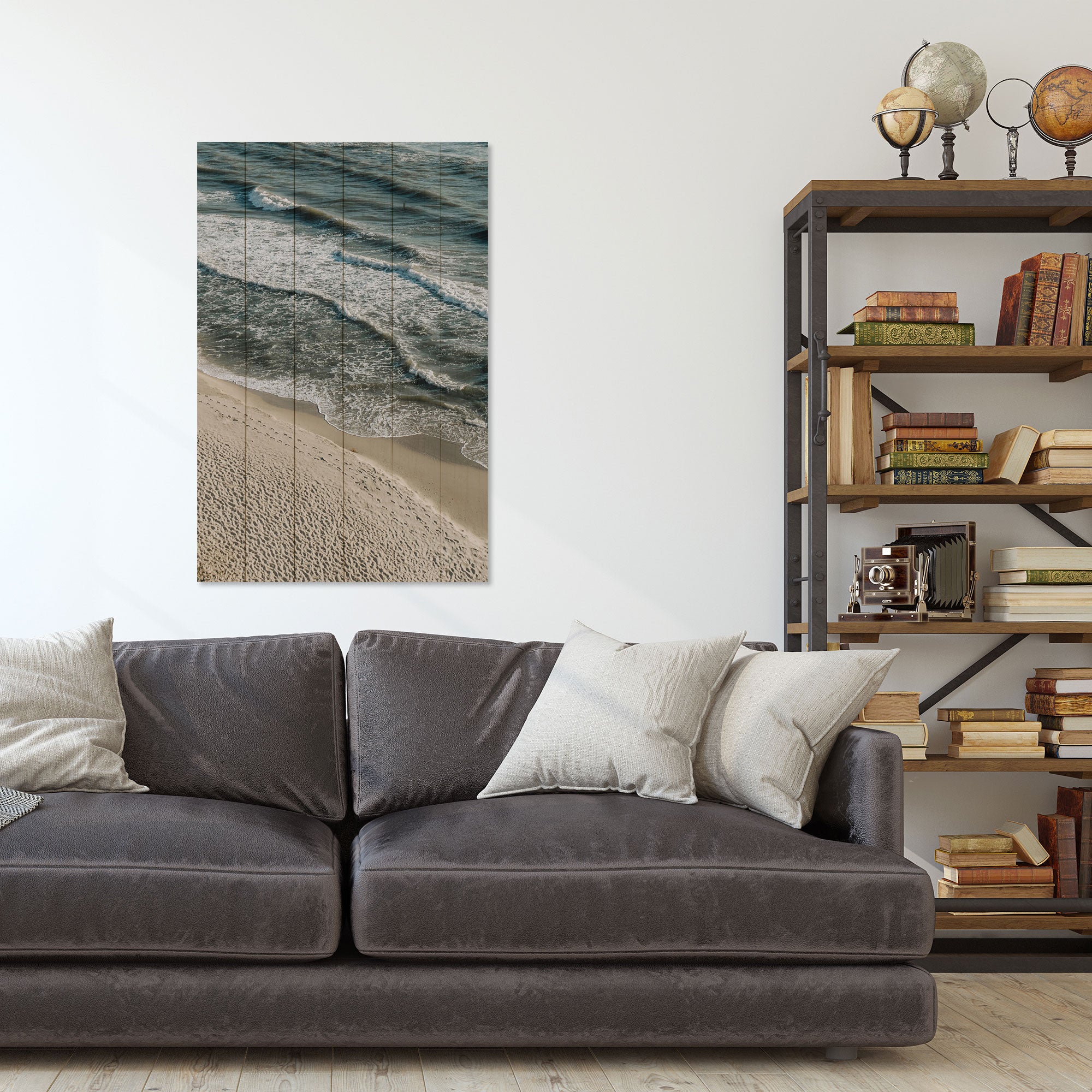 Obraz Wood Calm Beach-20x30 cm