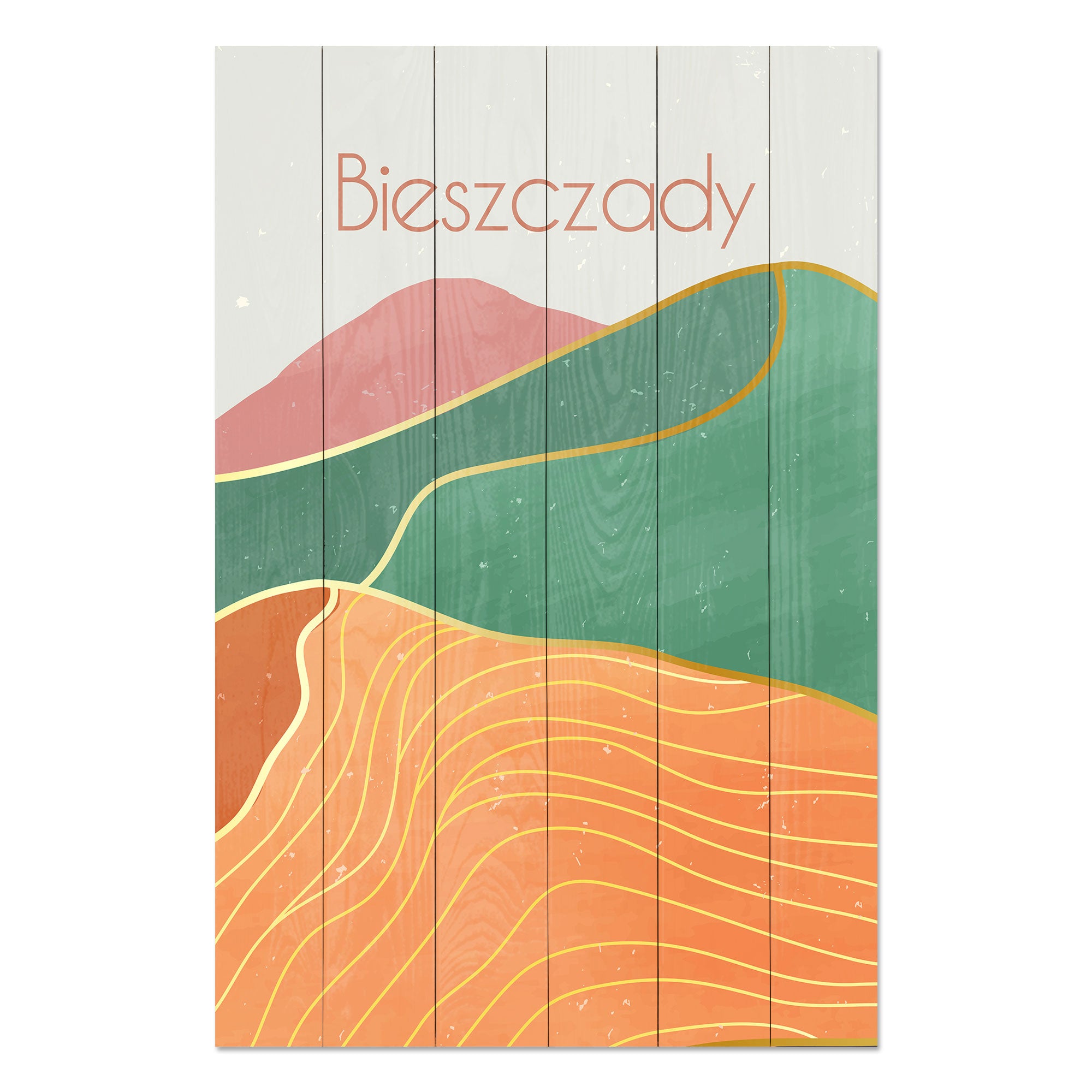 Obraz Drevený Bieszczady