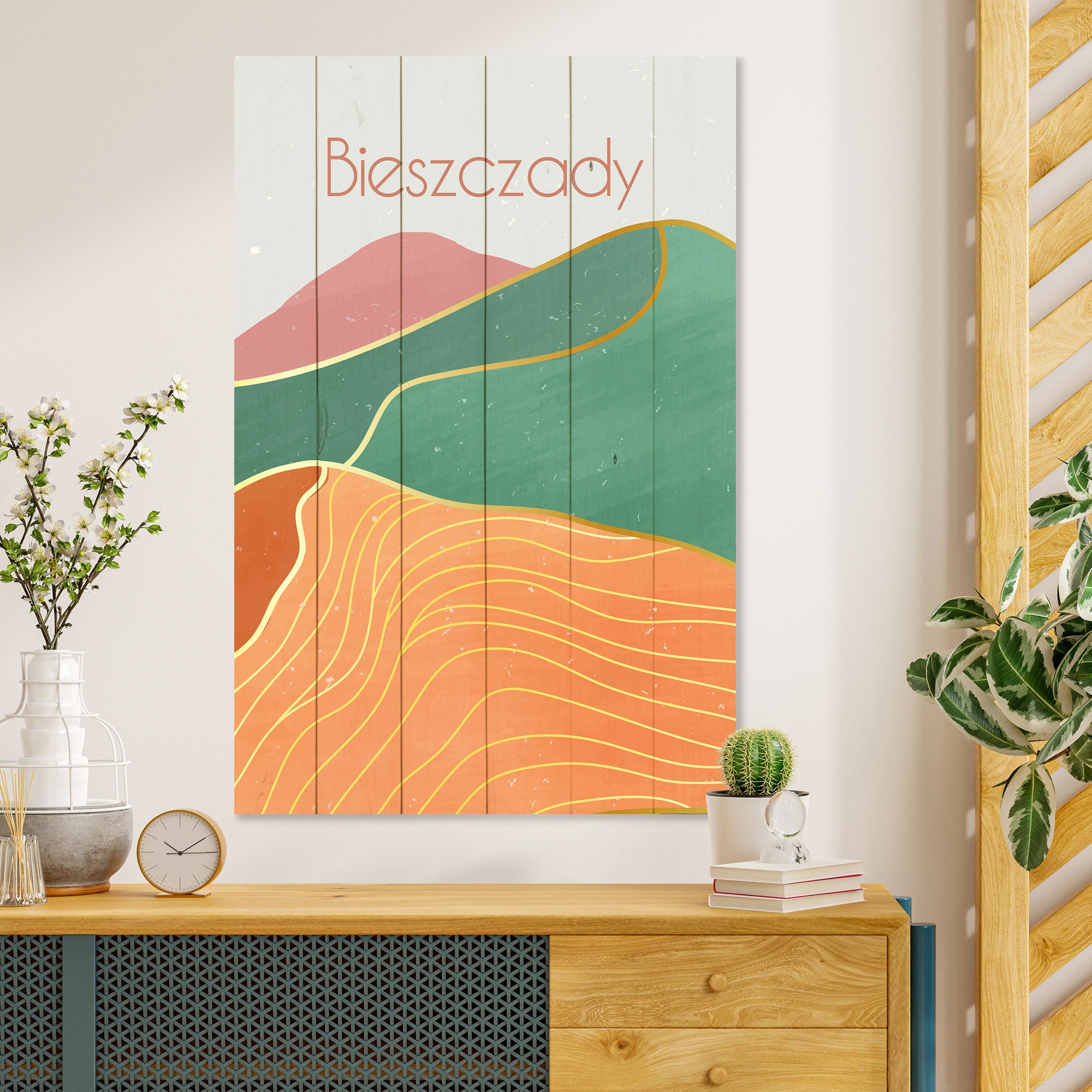Obraz Drevený Bieszczady-50x70 cm
