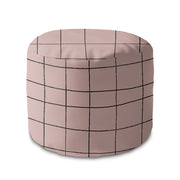 Okrúhly puf podnožka Distorted Pink