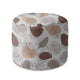 Runder Hocker Fußhocker Monstera Lineart-Oxford