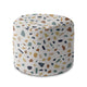 Runder Hocker Fußhocker Vintage Terrazzo-Oxford