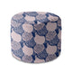 Okrúhly puf podnožka Pink and Blue Geometric Ornament