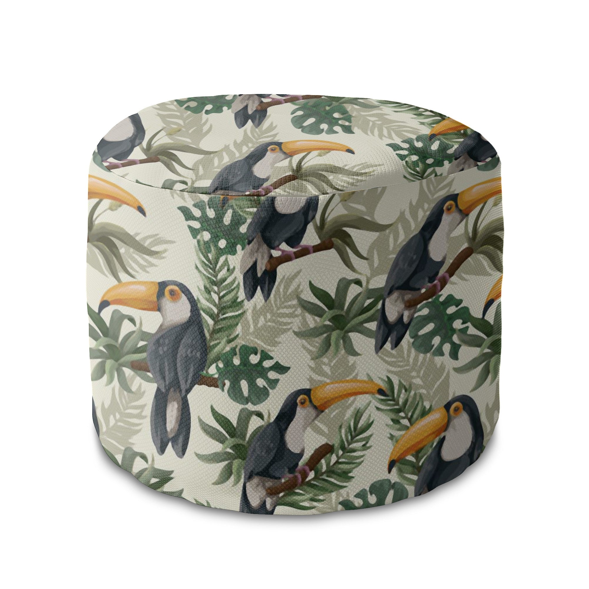 Okrúhly puf podnožka Toucans Jungle-Panama