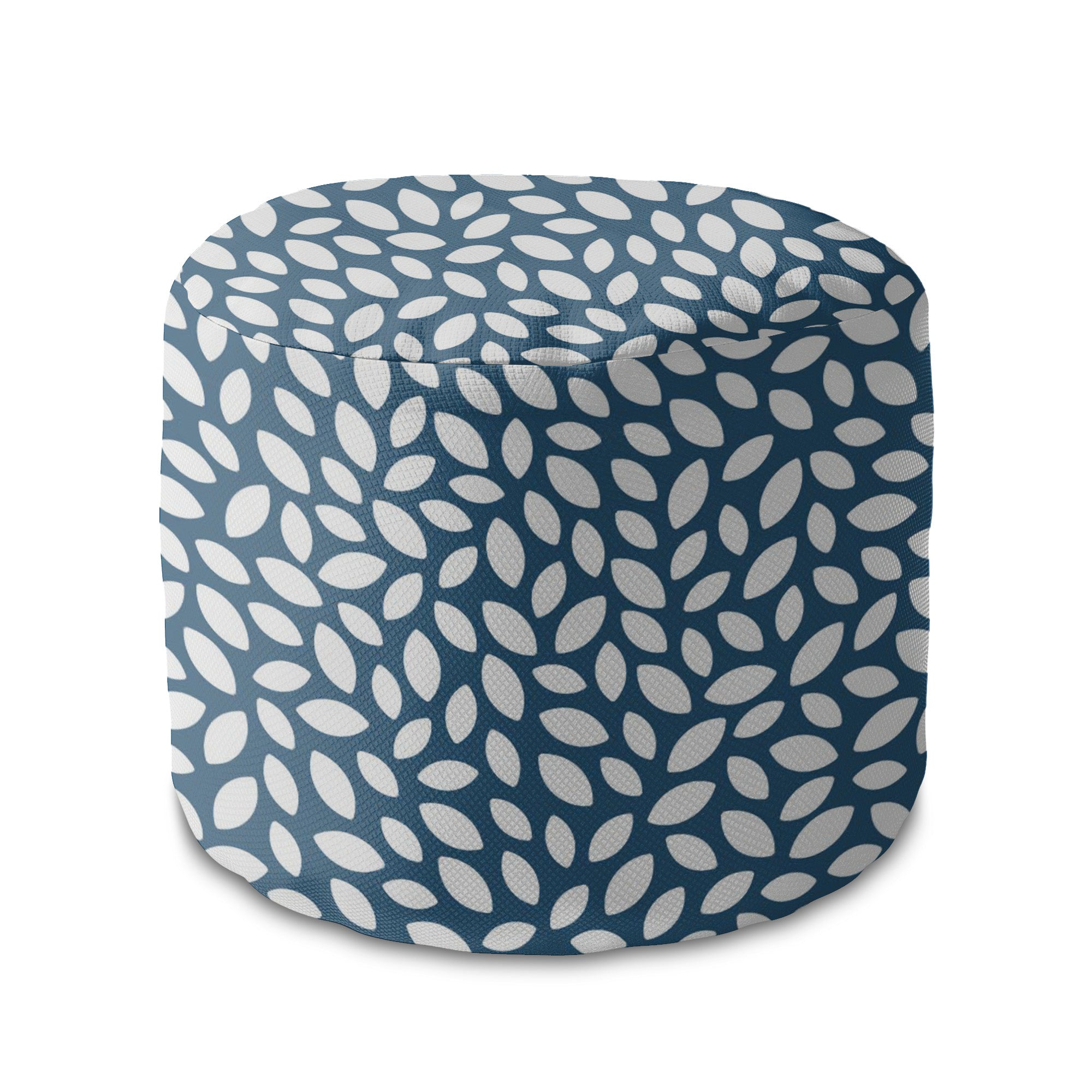 Okrúhly puf podnožka Navy Petal-Panama