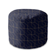 Kulatý puf podnožka Gold Luxury Pattern-Panama