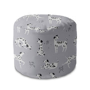 Okrúhly puf podnožka Cartoon Dalmatian