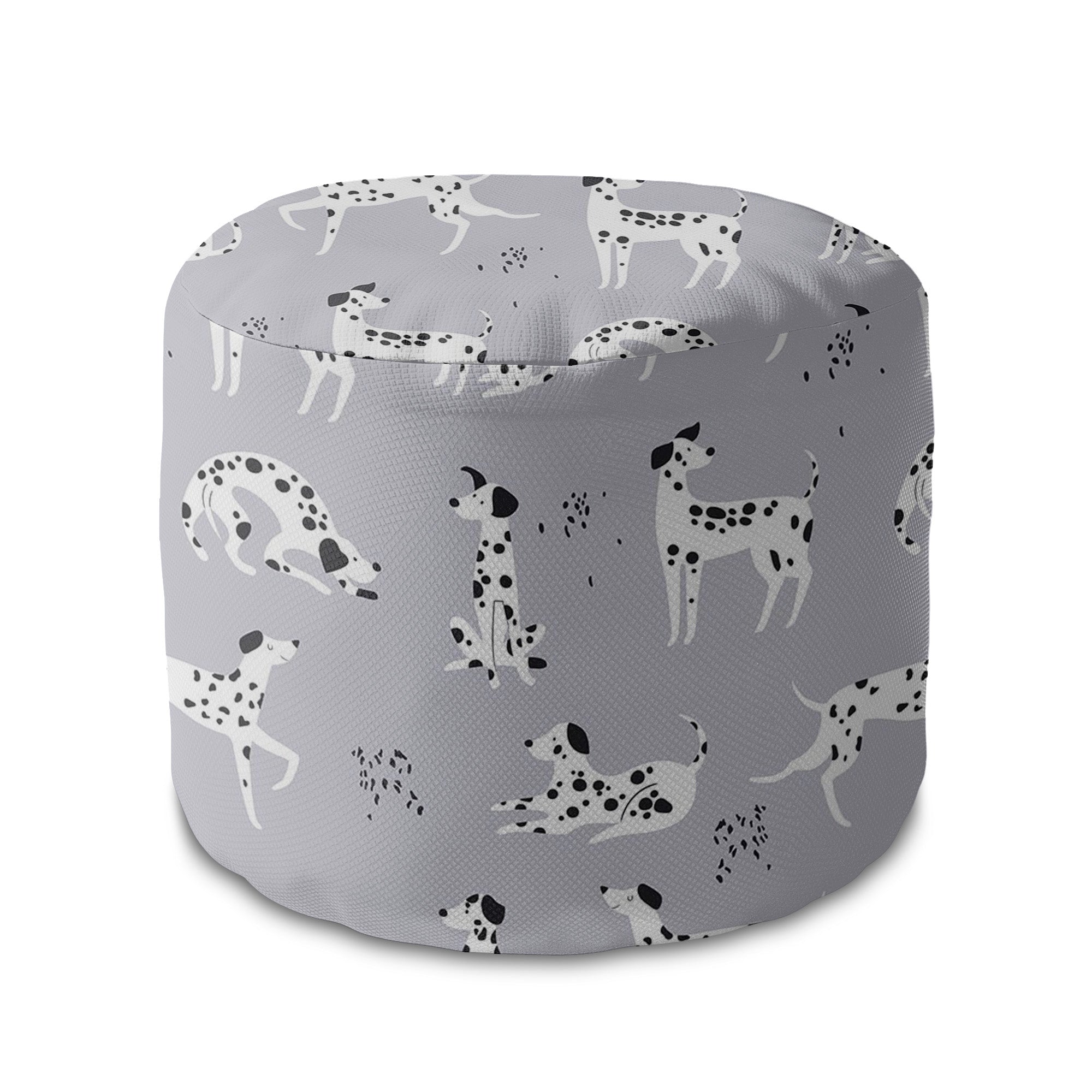 Okrúhly puf podnožka Cartoon Dalmatian