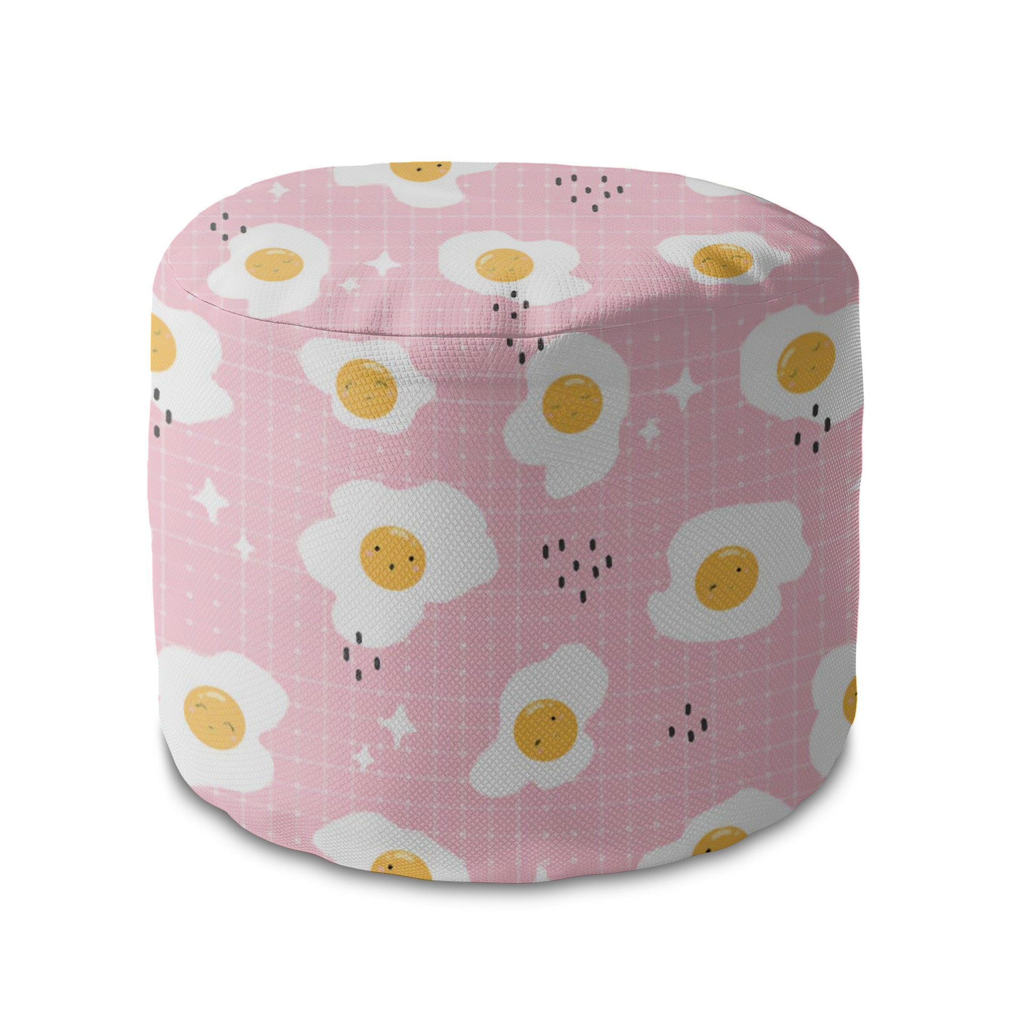 Okrúhly puf podnožka Cute Egg-Oxford