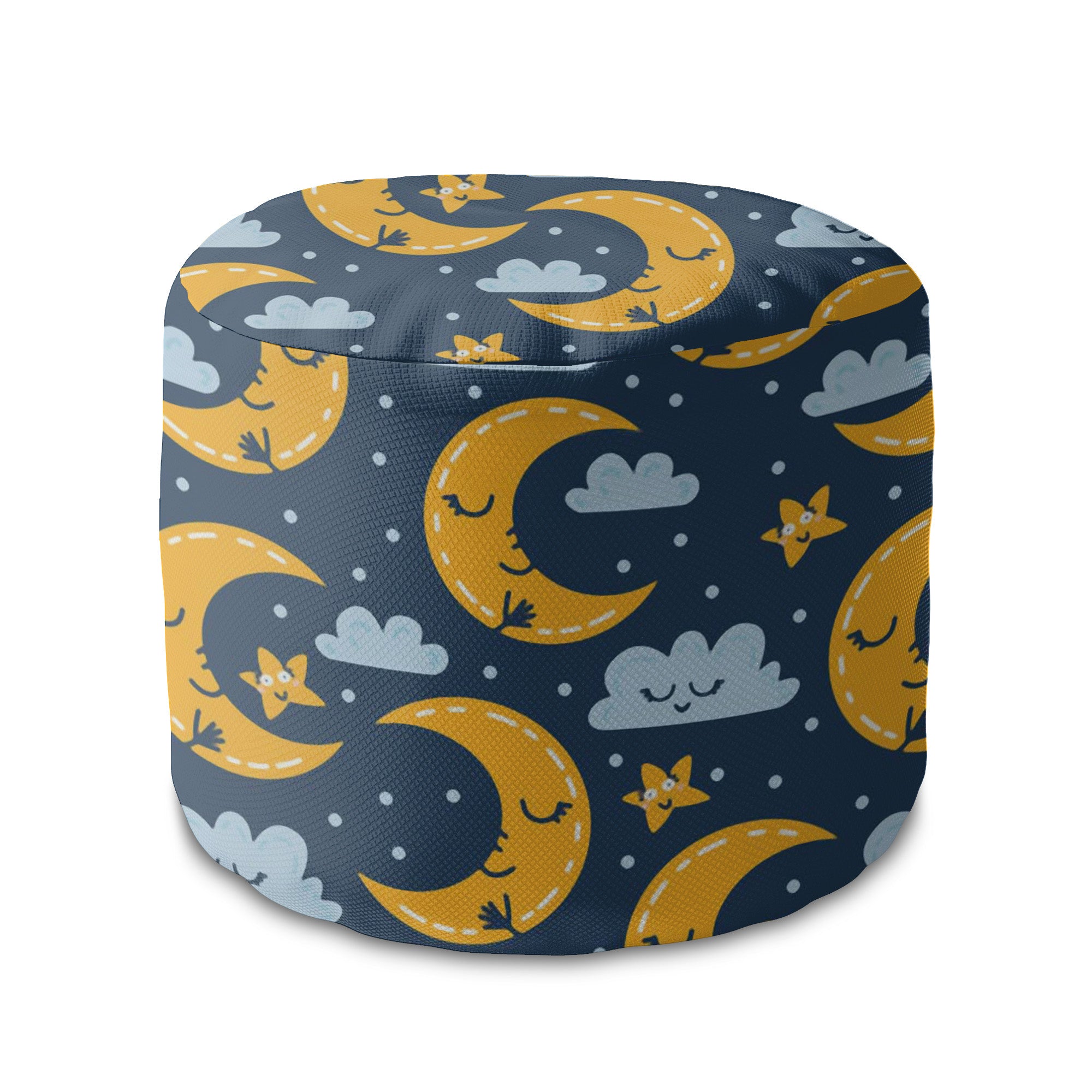Okrúhly puf podnožka Night Sky-Oxford