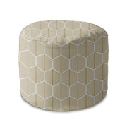 Puf okrągły podnóżek Hexagonal Gold-Oxford