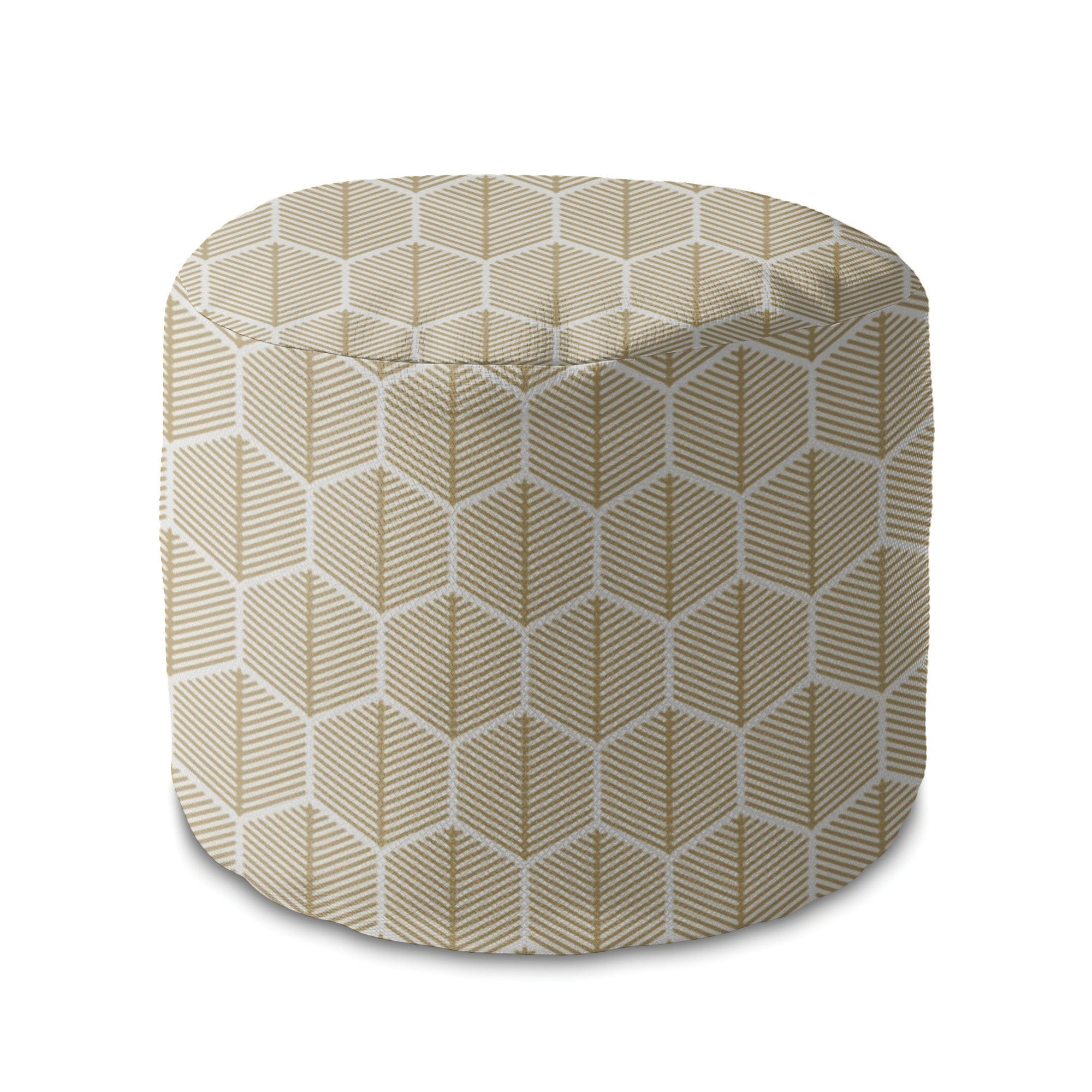 Puf okrągły podnóżek Hexagonal Gold-Oxford