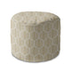 Runder Hocker Fußstütze Hexagonales Gold