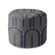 Round Pouf Footstool Deco Pattern-Panama