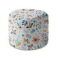 Round Pouf Footrest Living in the Flowers-Panama