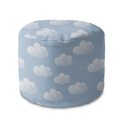 Okrúhly puf podnožka Blue Clouds