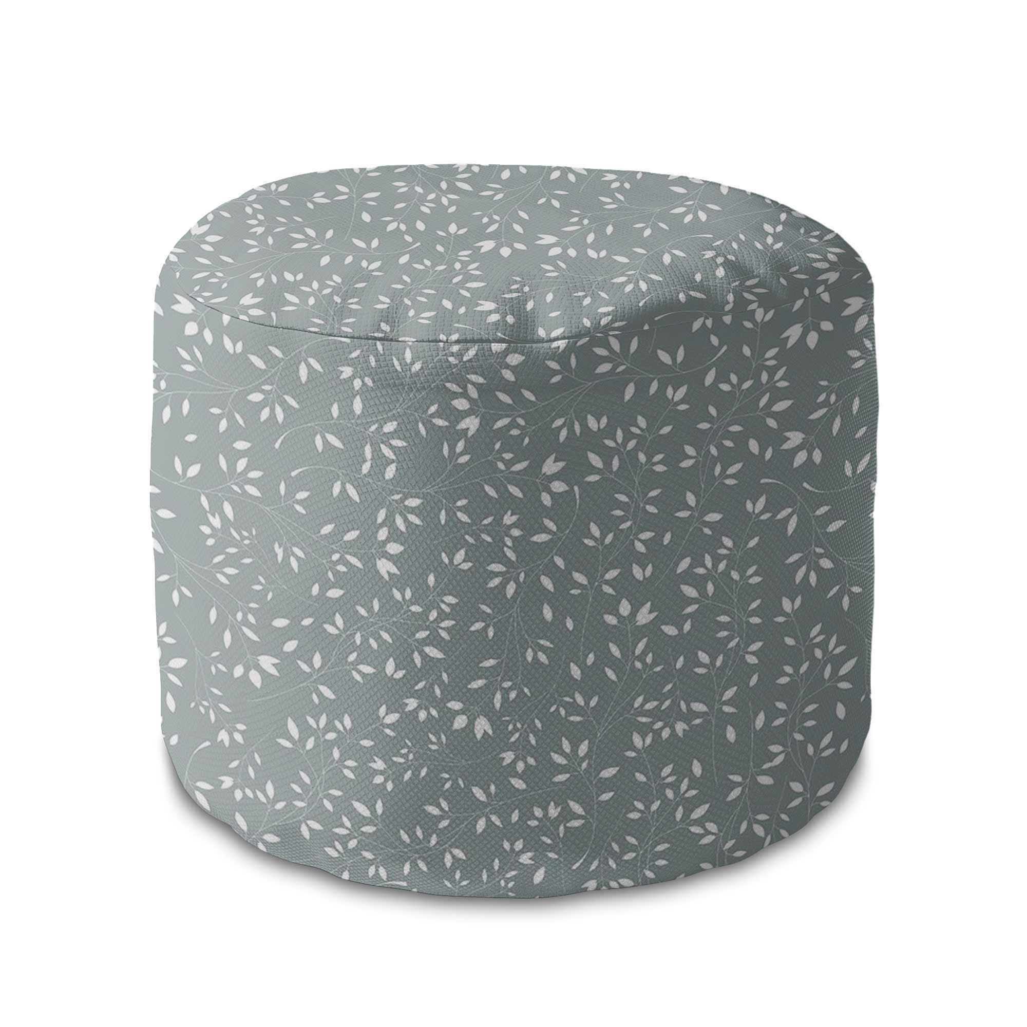 Round pouf footstool Simple Floral