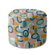Okrúhly puf na nohy Abstract Cut Out