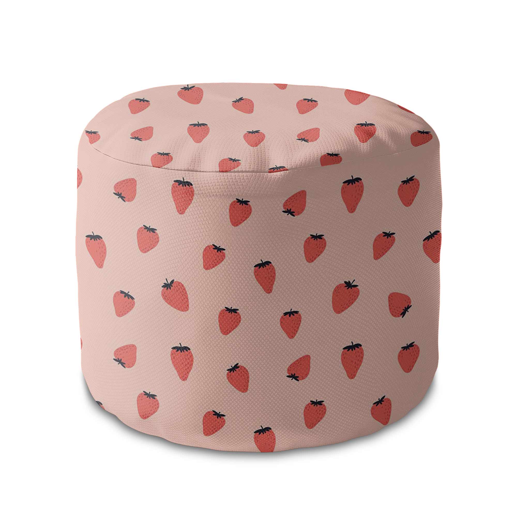 Okrúhly puf podnožka Strawberry