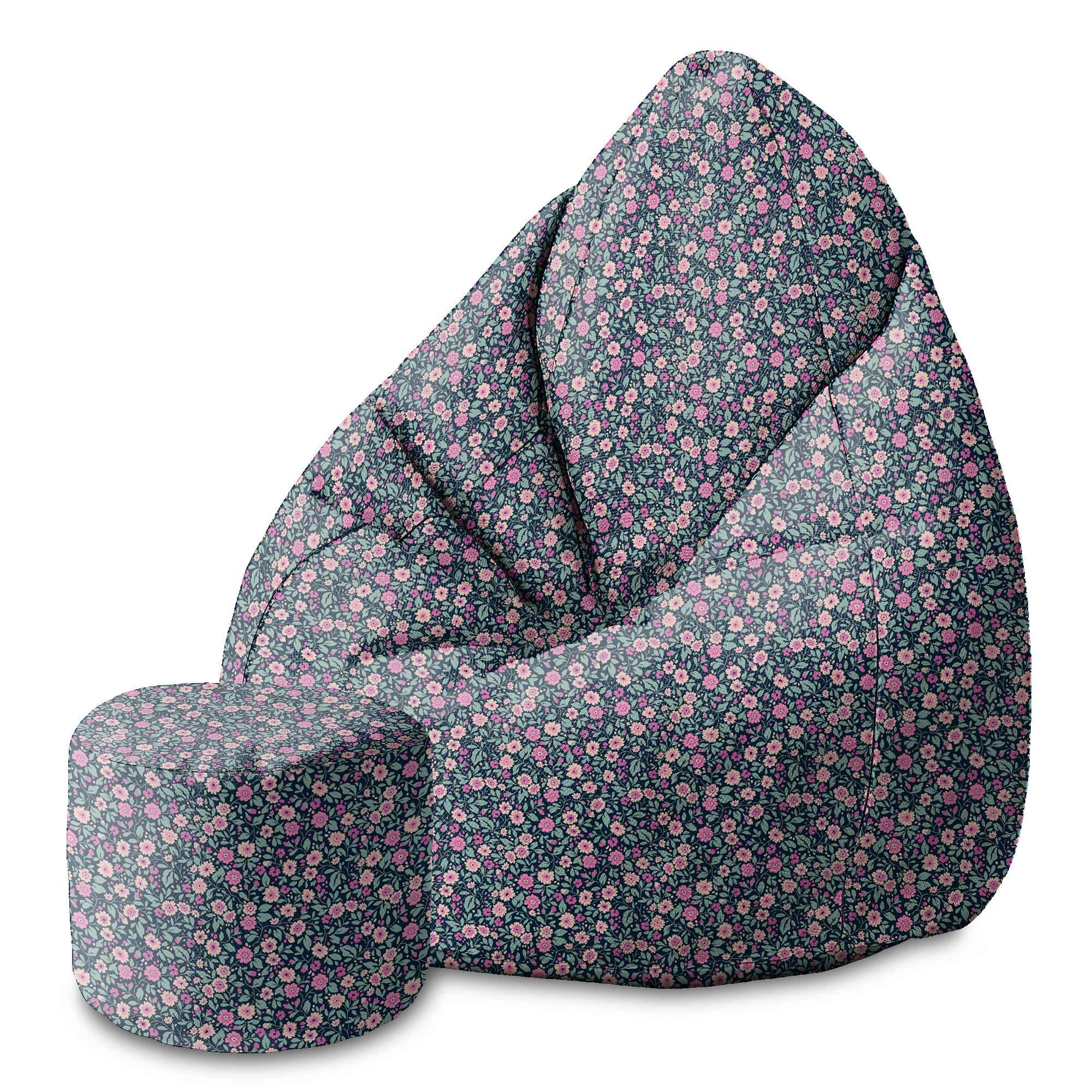 Okrúhly podnožník Sladká lúka-Velvet