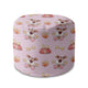 Okrúhly puf na nohy Funny Dog with a Bone-Velvet