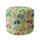 Round Pouf Footstool Everything is OK-Velvet