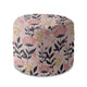 Kulatá podnožka Pink and Navy Flowers