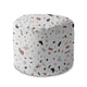 Okrúhly puf na nohy Brown Terrazzo
