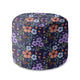Okrúhly puf na nohy Botanical Pattern