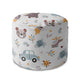 Okrúhly puf podnožka It's a Boy-Velvet