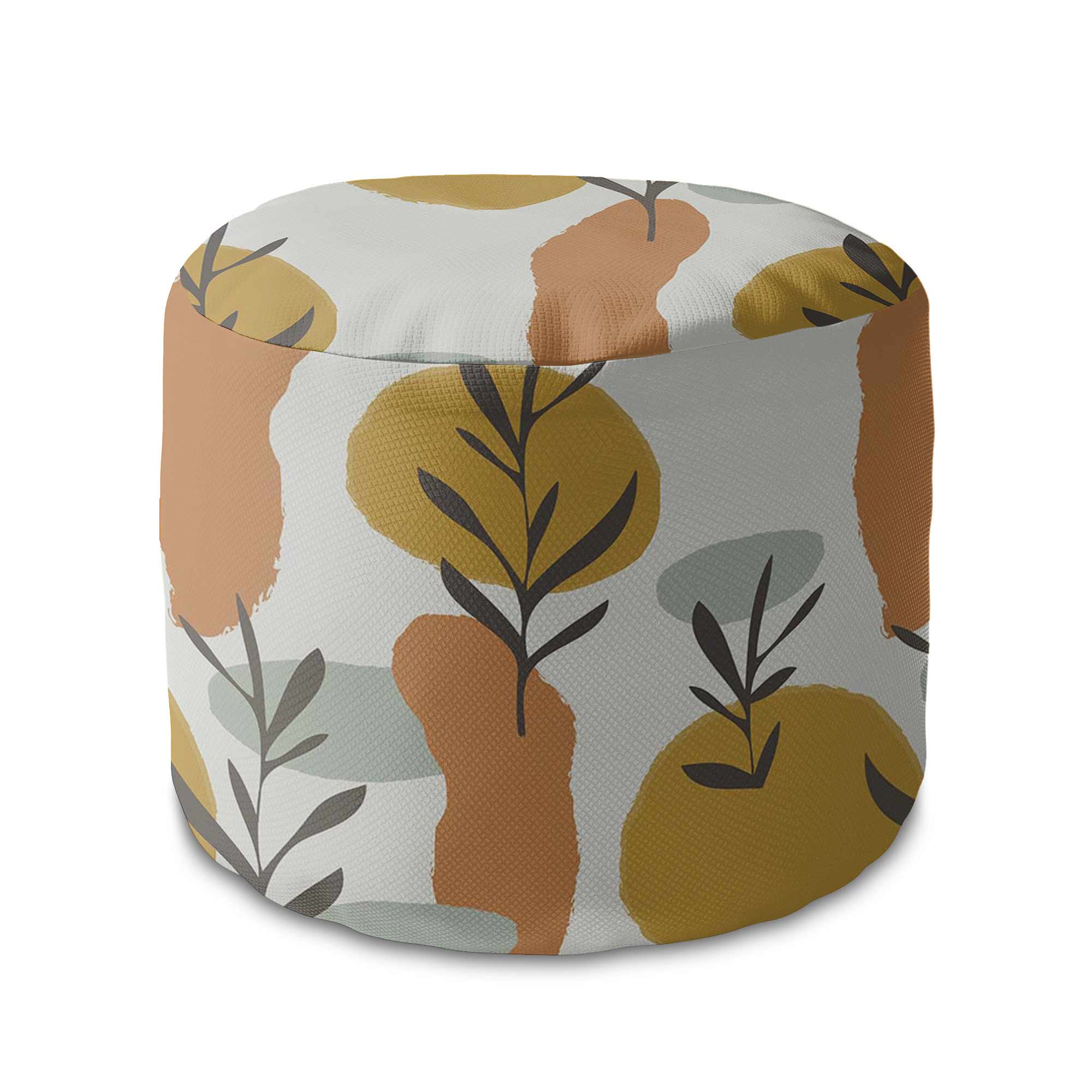 Okrúhly puf na nohy Warm September-Velvet