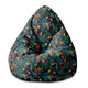 Puf Pearshape Dark Botanic Red-S-Velvet